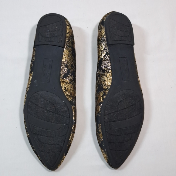 Christian Siriano for Payless Flats in Gold & Black Size 9.5 - Picture 3 of 3